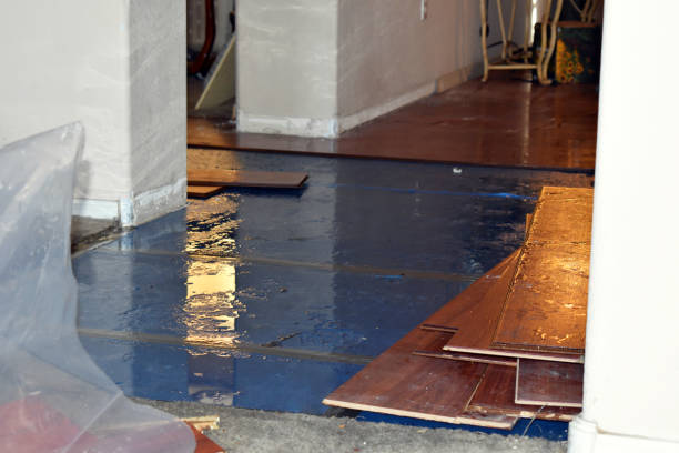 Professional Flood Cleanup technician working in Howell, UT